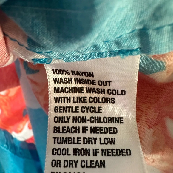 Crown & Ivy Blue Coral Mini Dress Size 4P - Picture 4 of 4